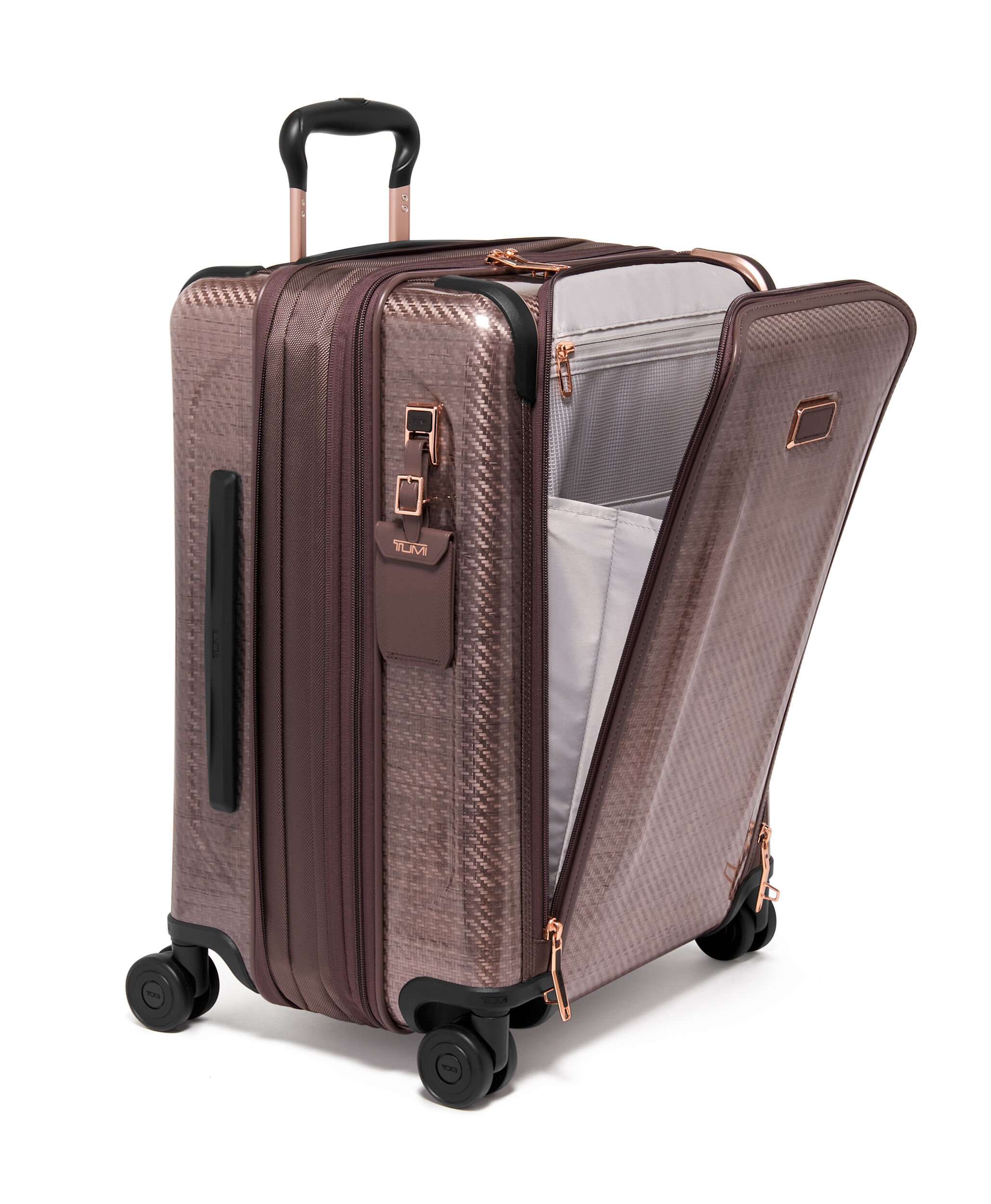 Tumi rose gold luggage sale