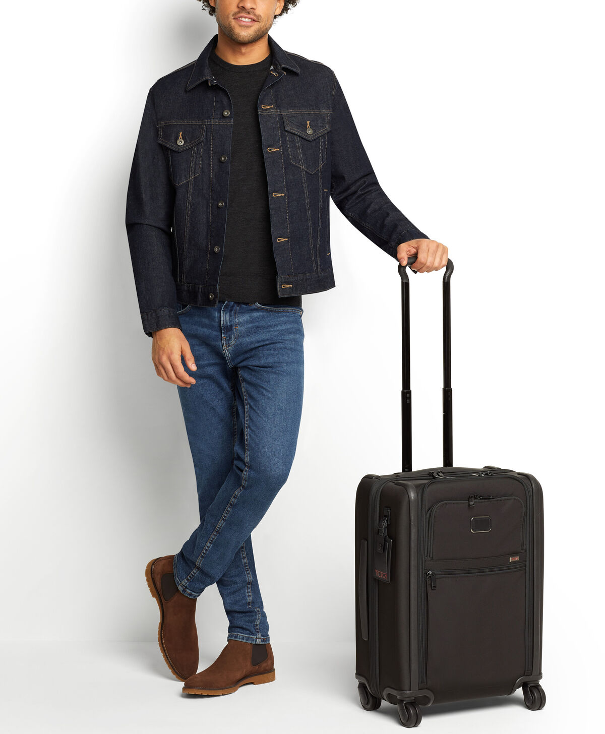 TUMI Alpha 3 CONT DUAL ACCESS 4WHL C/O Black