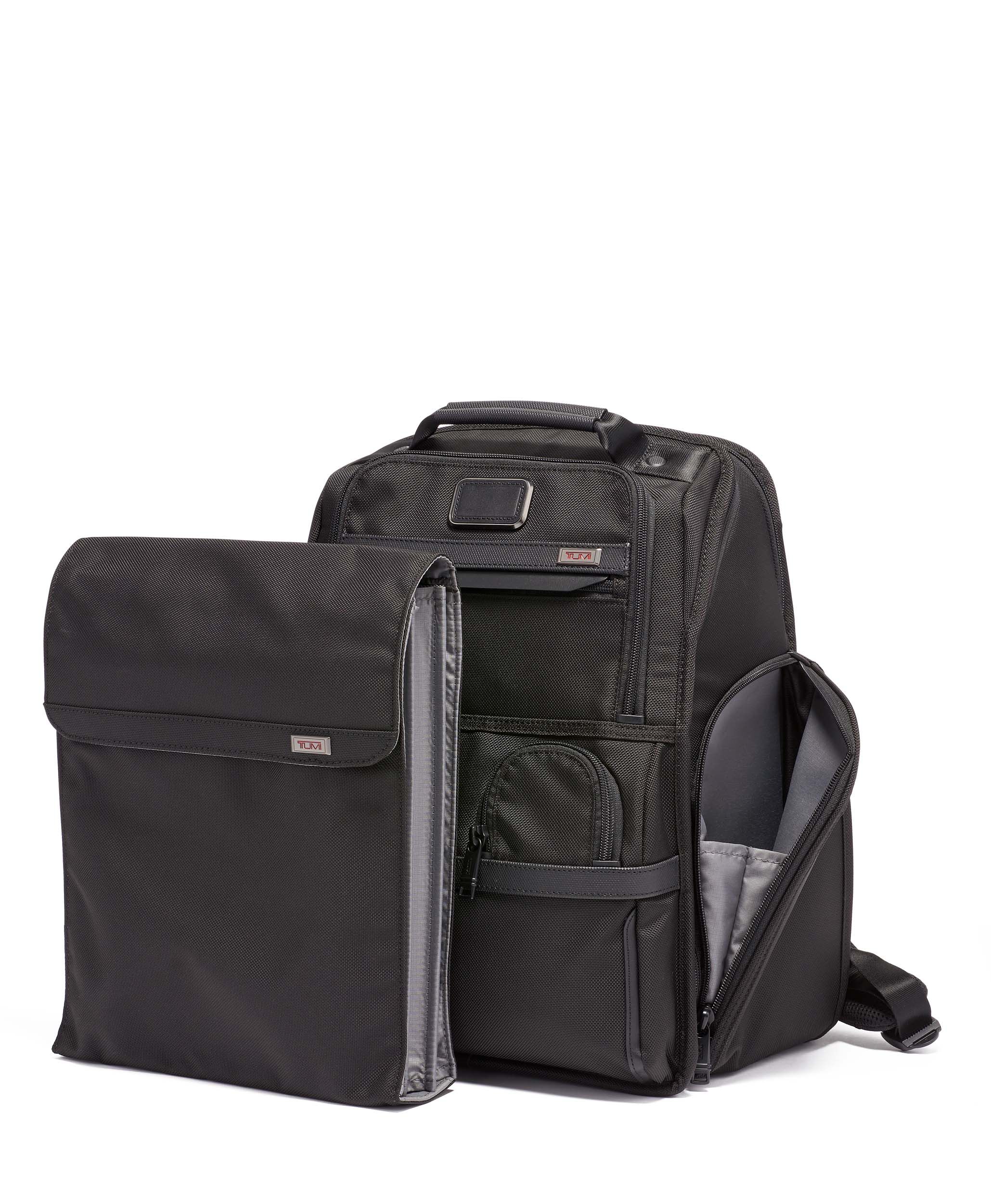 Compact laptop brief store pack tumi