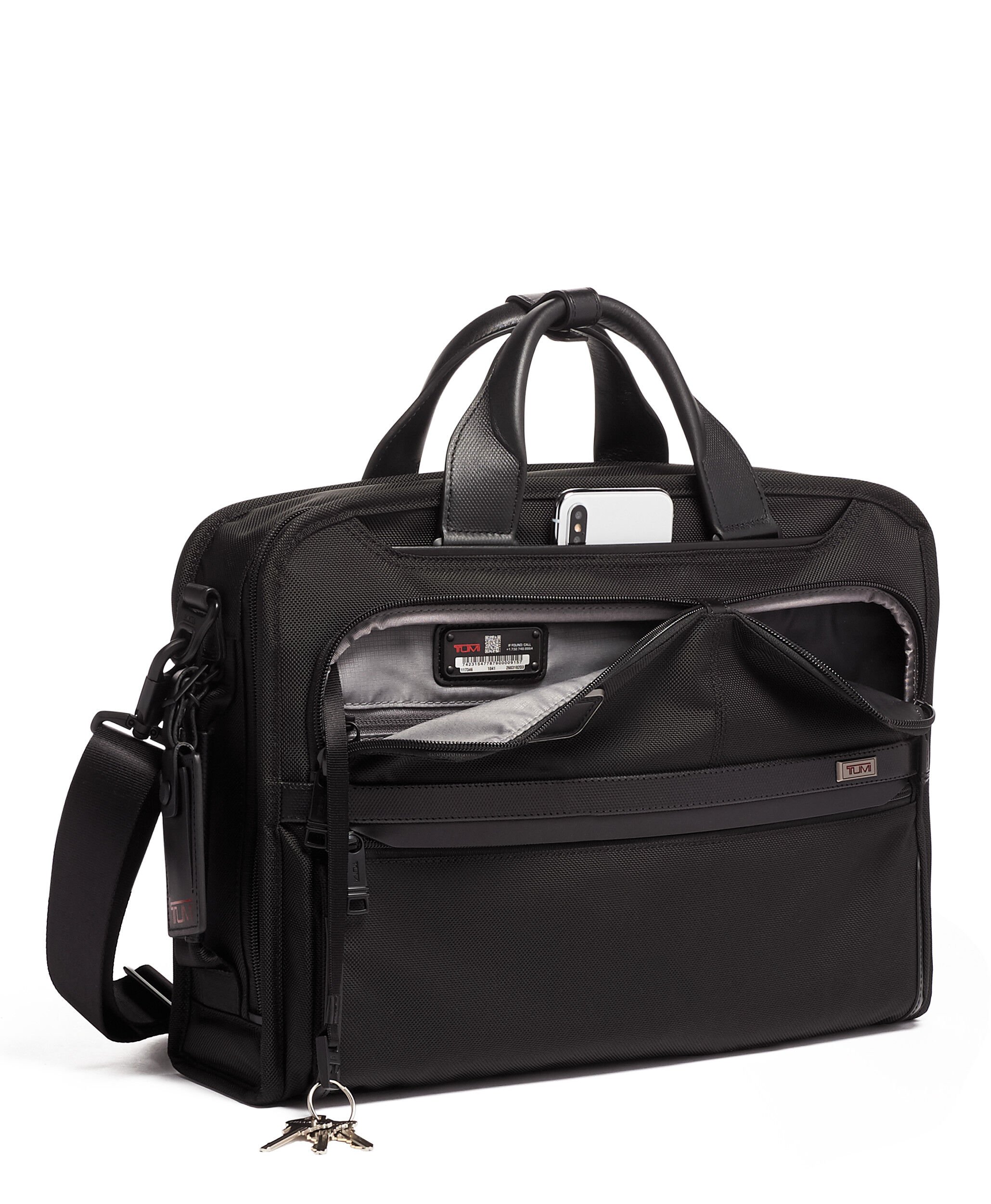 Alpha 3 Slim Three Way Briefcase Black | TUMI Finland