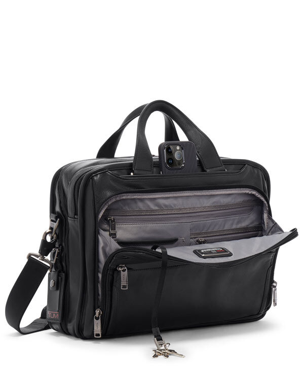 Tumi alpha leather organizer clutch deals