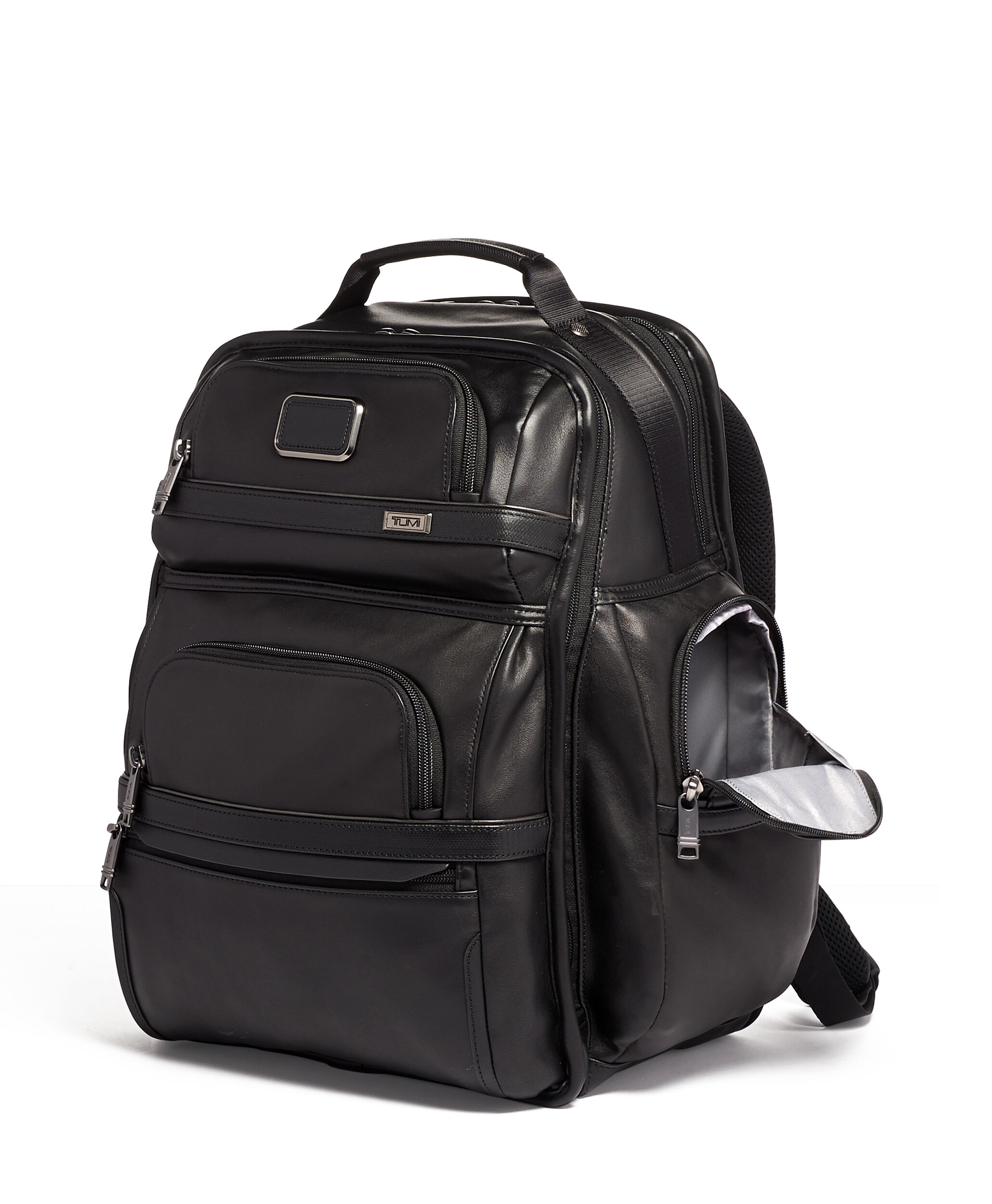 Tumi alpha on sale leather backpack