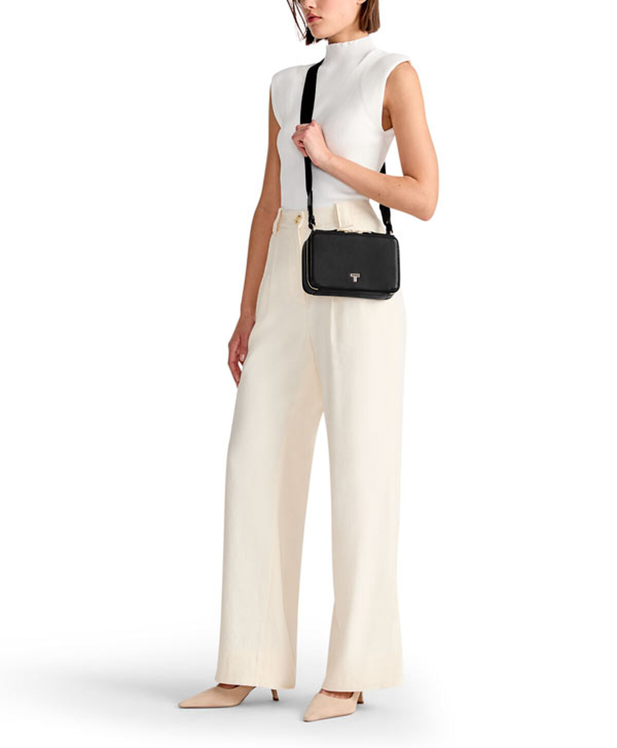 TUMI VOYAGEUR Myla Crossbody Black/Light gold