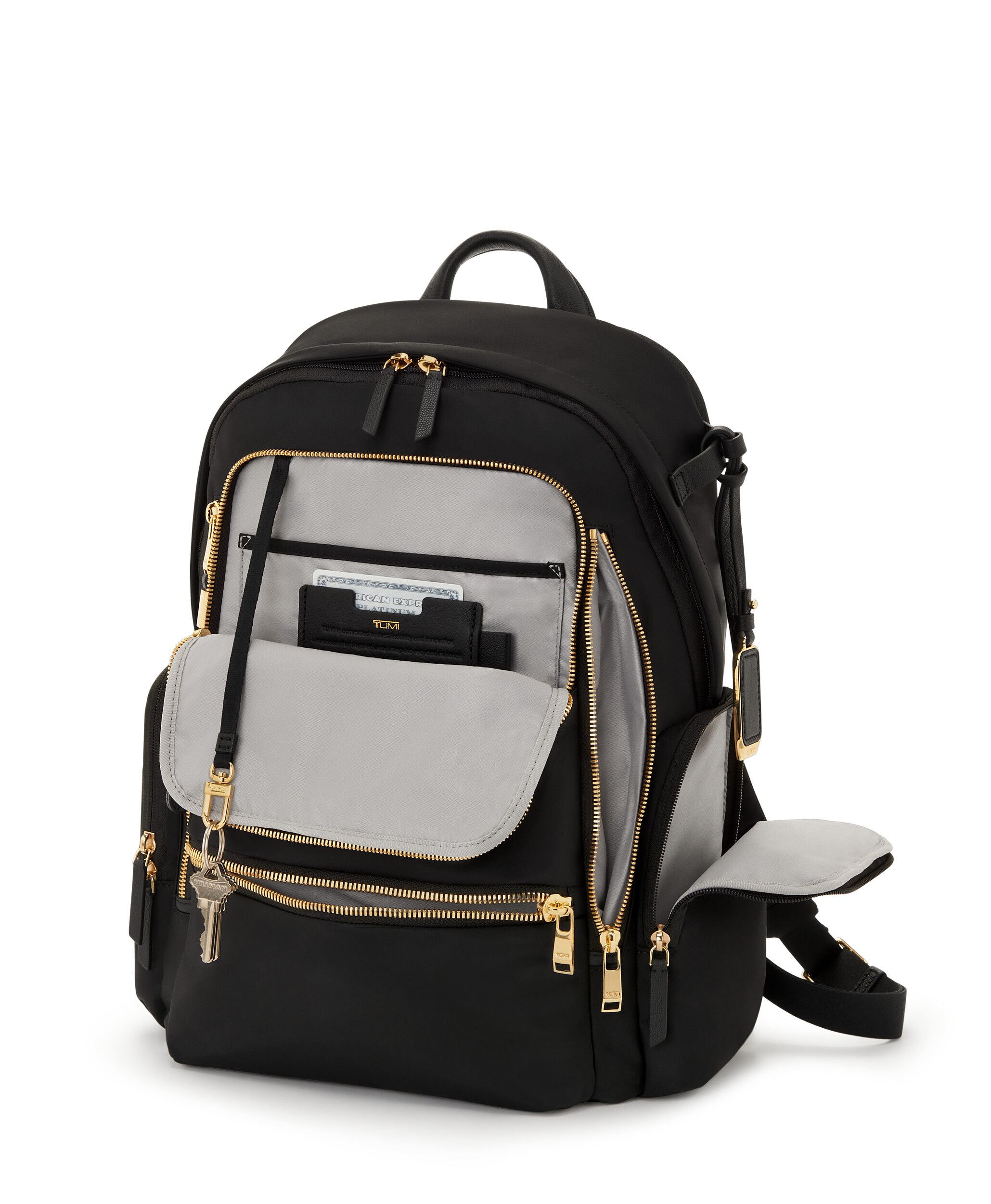 TUMI「セリーナ」バックパックブラック/ゴールド Voyageur Celina Backpack Black | TUMI Finland