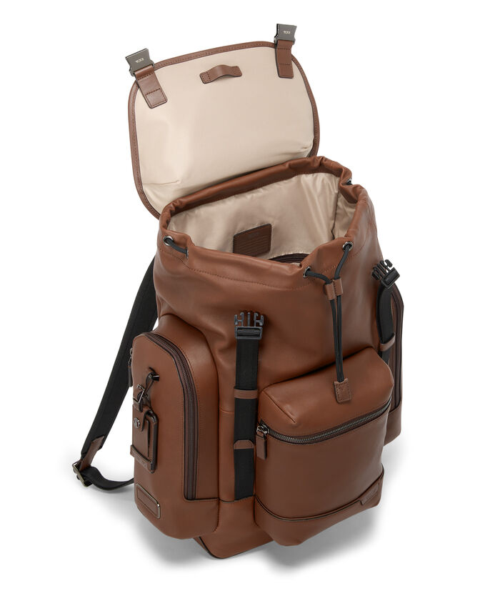 tumi alpha bravo backpack hickory Tumi Alpha Bravo Knox Backpack Black Ballistic Nylon & Hickory Trim