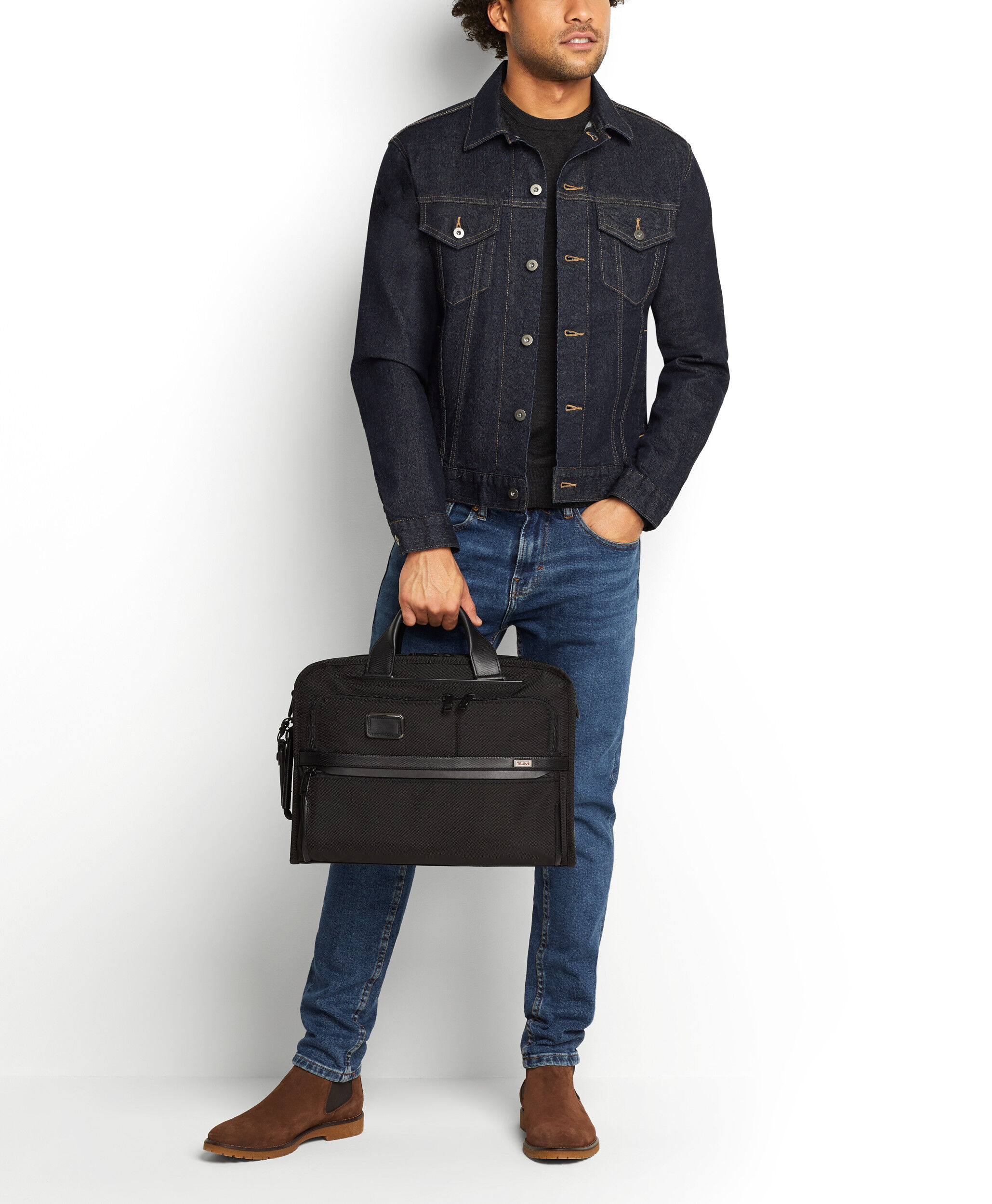 Alpha 3 Slim Three Way Briefcase Black | TUMI Finland