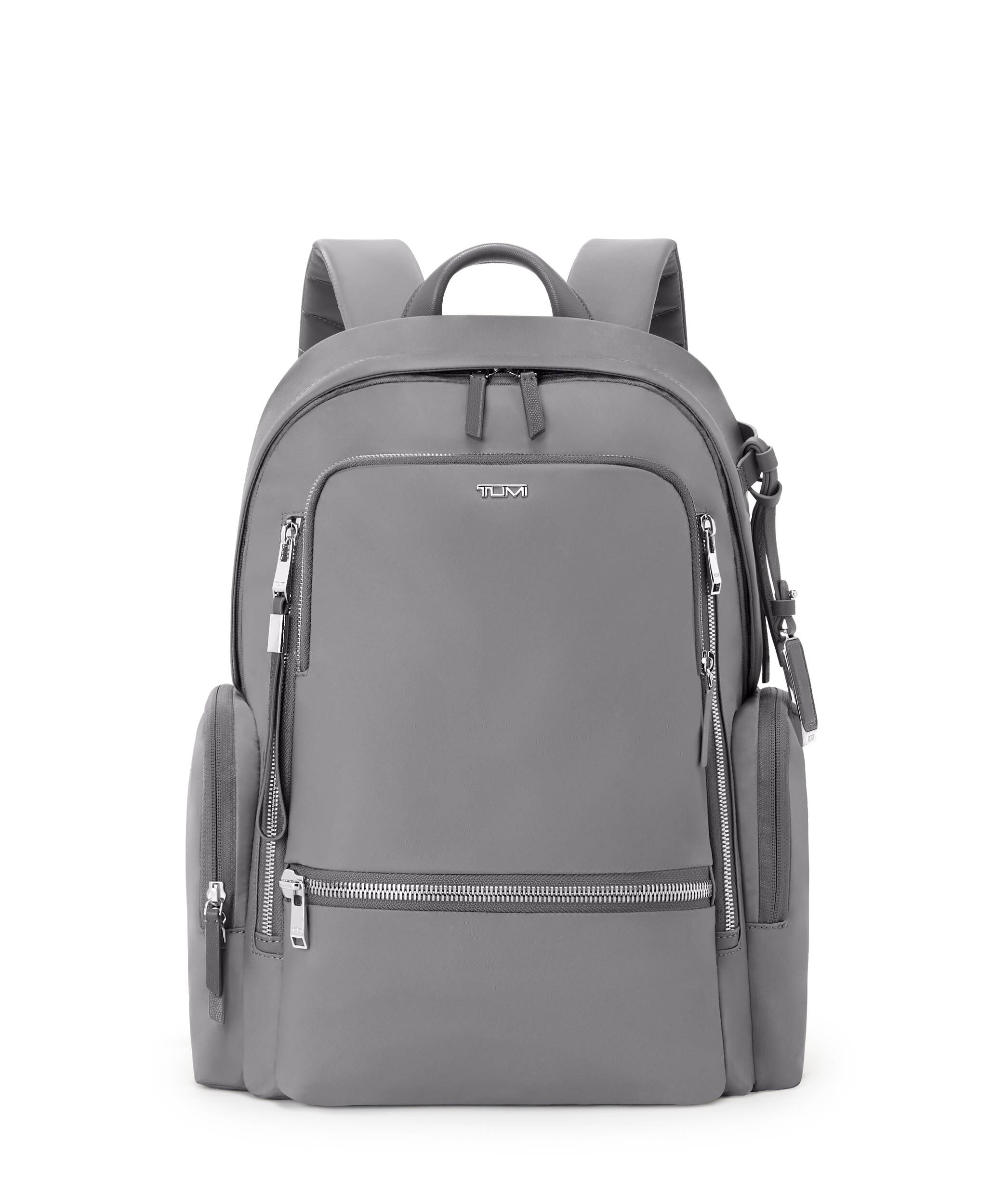 Tumi blue new arrivals leather backpack