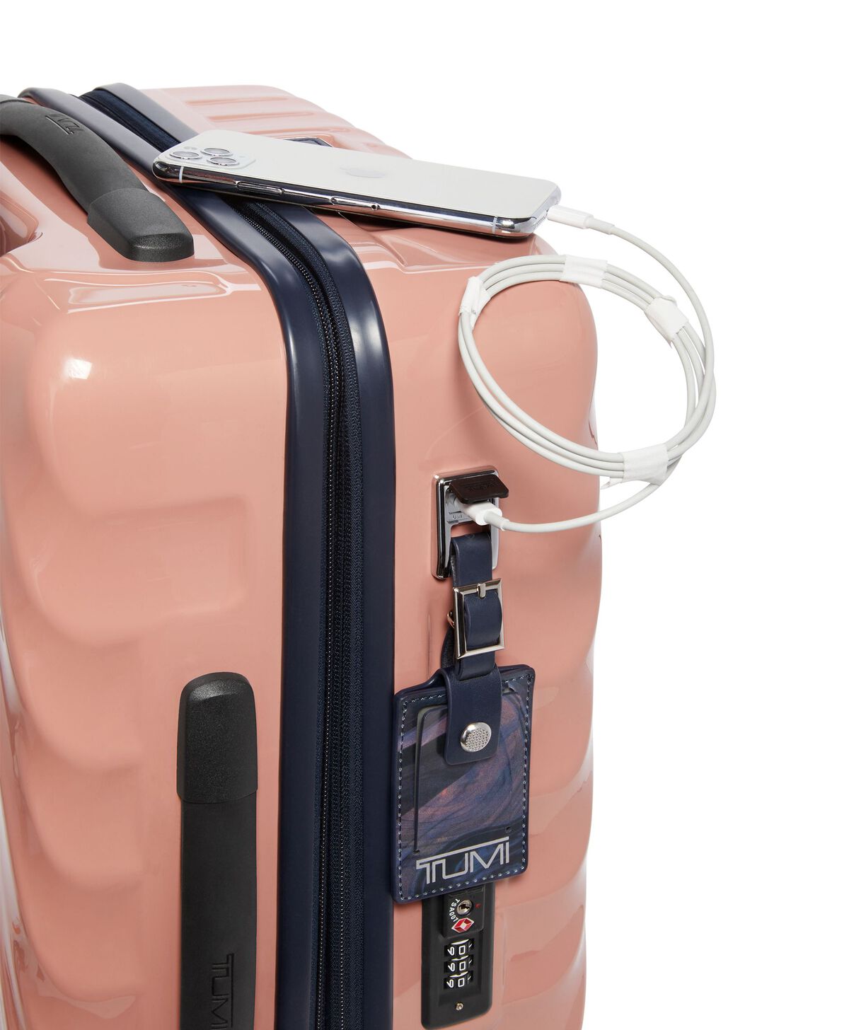 Tumi 19 Degree INTL EXP 4 WHL C/O  Blush/Navy Liquid Print