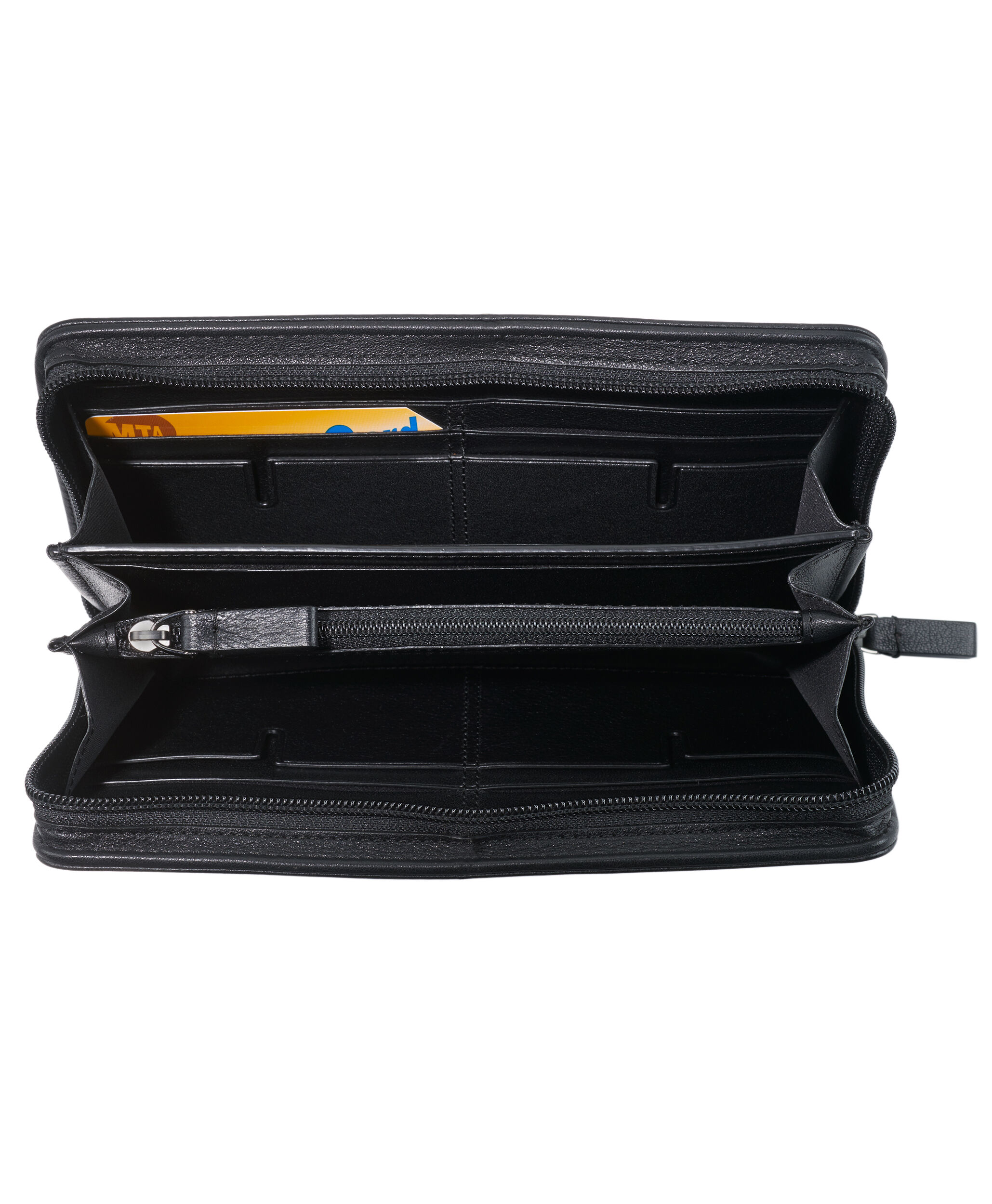 tumi double zip around clutch